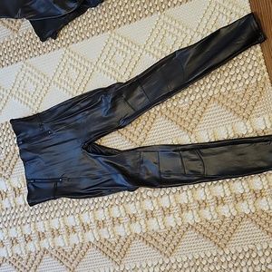 Spanx Faux Leather Moto Legging